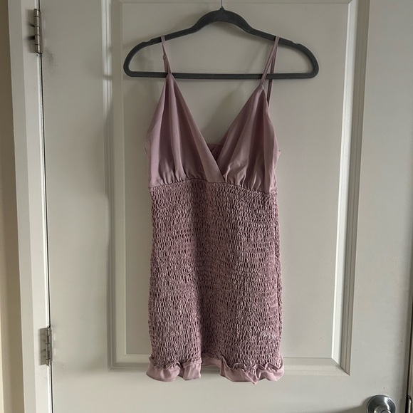 - Revolve Superdown Smocked Lilac Mini Dress - Picture 12 of 13